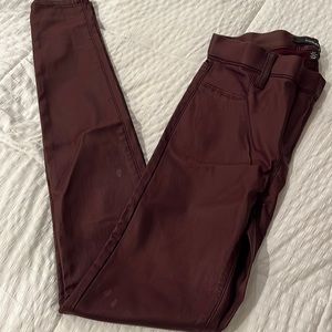 Numero faux leather jeggings